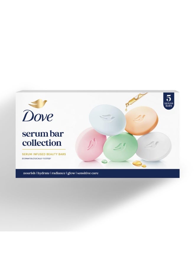 دوف مجموعة ألواح سيروم دوف | 625 غرام (125 × 5) | تغذية، إشراقة، ترطيب، نضارة، عناية بالبشرة الحساسة - Image 1